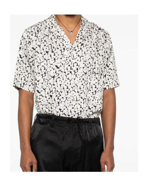 Dries Van Noten White Short Sleeve Shirt for men