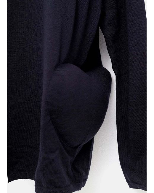 Comme des Garçons Blue Padded-Hips Sweater