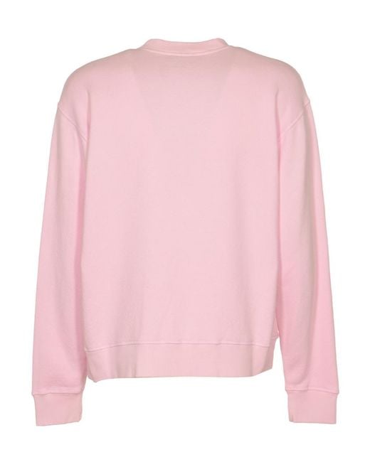 DSquared² Pink Logo-Print Detail Sweatshirt for men