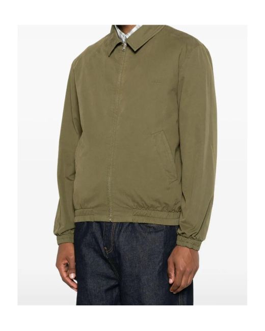 A.P.C. Green Gilbert Zip Jacket for men