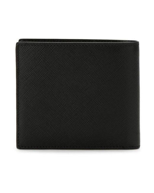 Prada Black Saffiano Bifold Wallet for men