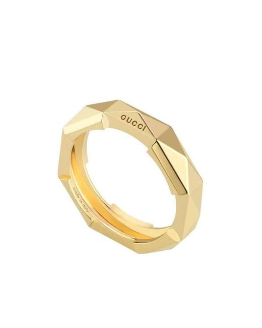 Gucci Metallic Link To Love 18K Studded Ring