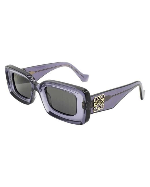 Loewe Black Rectangle Frame Sunglasses