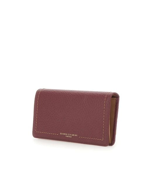Gianni Chiarini Purple Bubble Flap Wallet