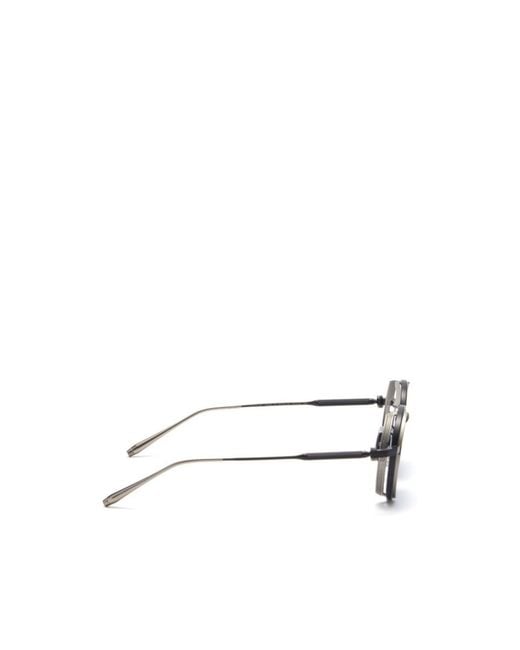 Akoni Blue Geometric Sunglasses for men