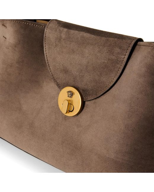 Versace Brown Solid Color Shoulder Bag