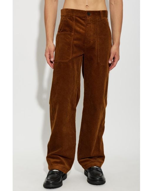 Isabel Marant Brown Casual Trousers With Belt Loops for men
