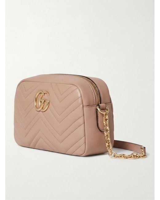 Gucci Pink Marmont Matelassé Shoulder Bag