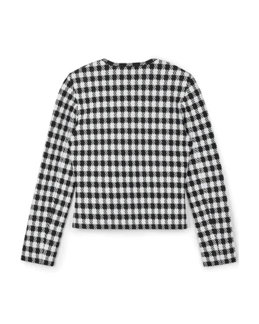 Alaïa Black Checked Casual Jacket