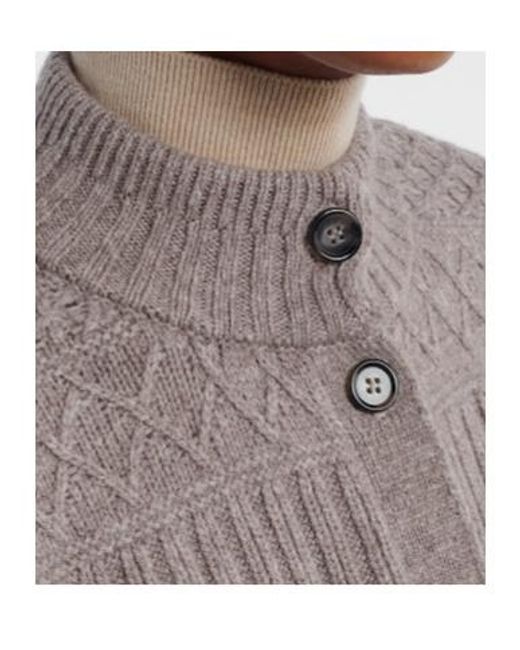 Altuzarra Brown Amory Cable-Knit Wool-Blend Cardigan