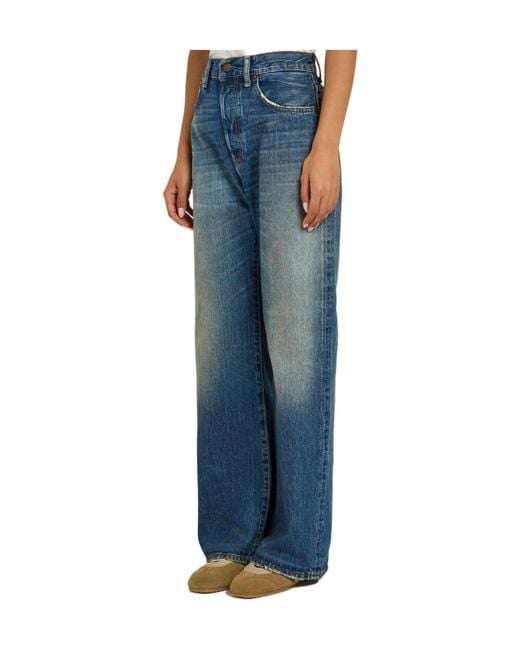 Acne Blue Straight-Leg Jeans