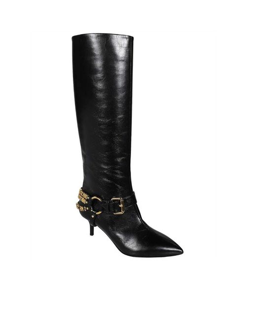 Moschino Black Stiletto Boots