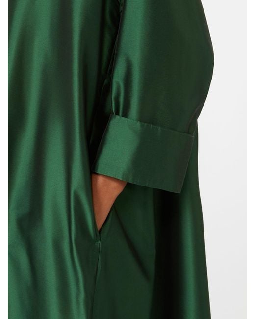 Max Mara Green Belted Midi Dress