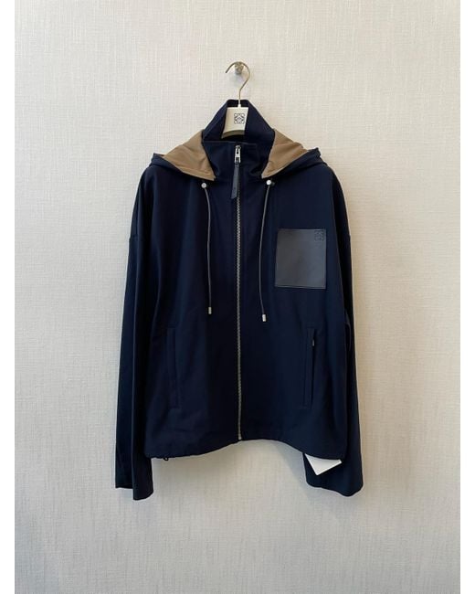 Loewe Blue Hooded Jacket for men