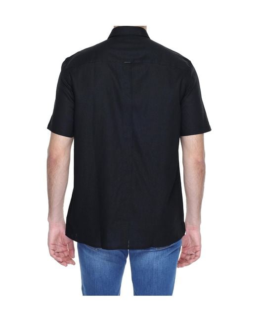 Antony Morato Black Short-Sleeved Shirt for men