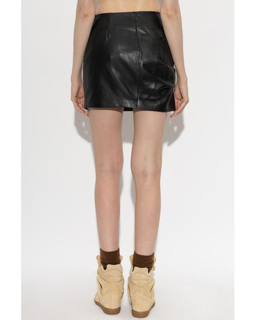 Isabel Marant Black Pleated Midi Skirt