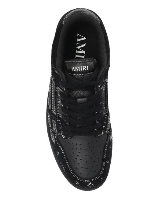Amiri Black Lace-Up Low-Top Sneakers for men