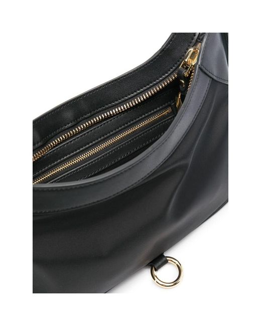 Moschino Black Logo Lettering Shoulder Bag