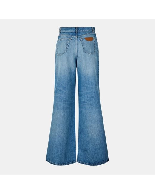 Chloé Blue Flared Denim Jeans