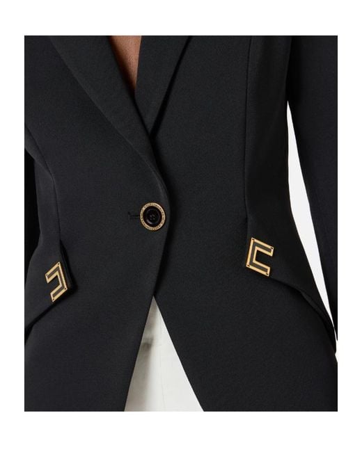 Elisabetta Franchi Purple Single-Breasted Jacket