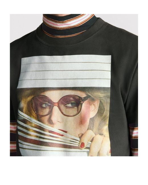 Dior Green Heritage Printed T-Shirt, Regular Fit for men