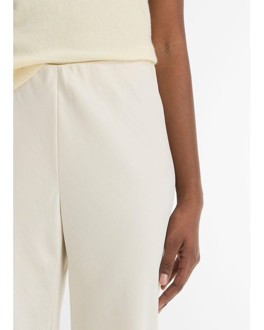 Vince White Colette Wide-Leg Pants