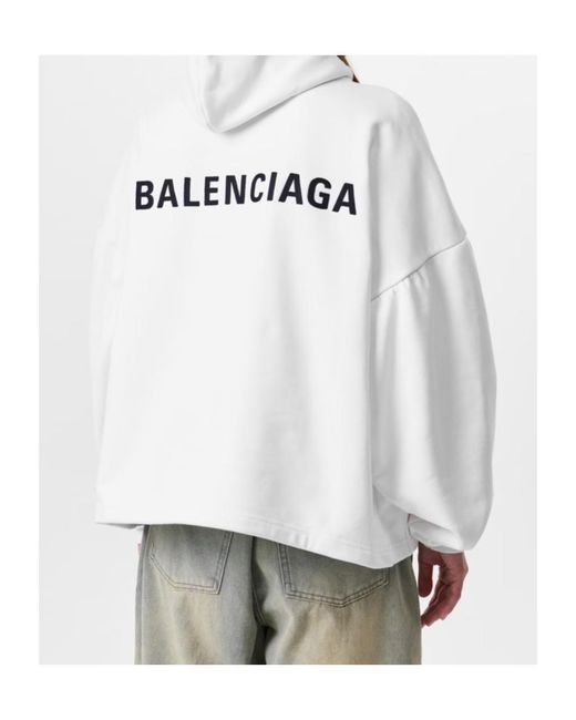 Balenciaga Gray Logo Hoodie