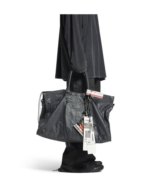 Balenciaga Black Le City Travel Bag for men