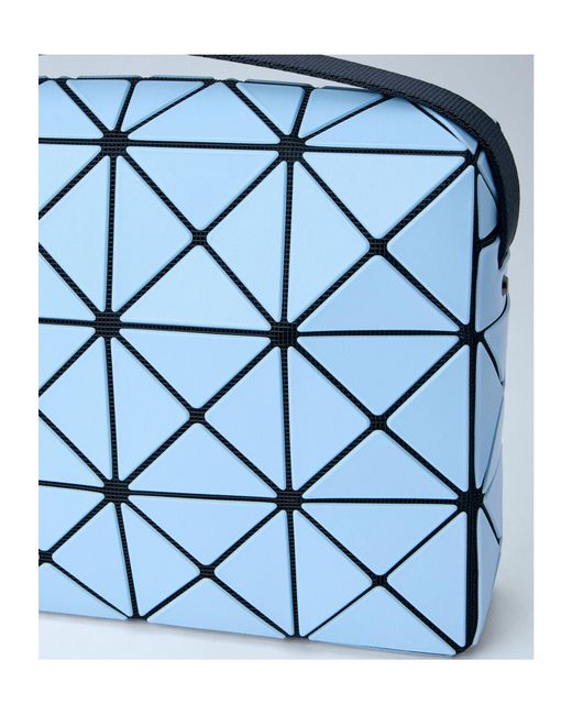 Issey Miyake Blue Geometric Pattern Shoulder Bag for men