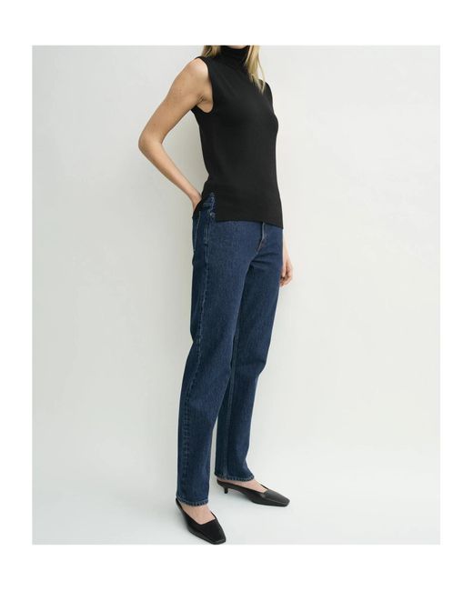 Totême Black Totême Fine Turtleneck Sleeveless Jumper