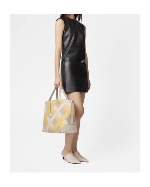 Tod's Black Belted Leather Mini Dress