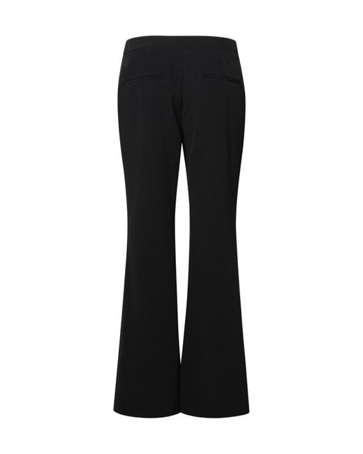 Balmain Black Low-Rise Flared Trousers