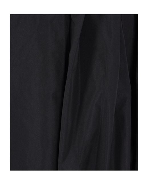 Jil Sander Black Asymmetric Draped Skirt