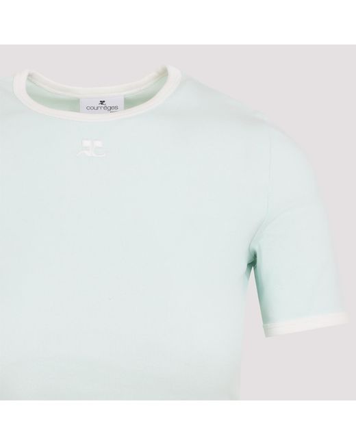 Courreges Blue Courrèges Heritage Crewneck T-Shirt