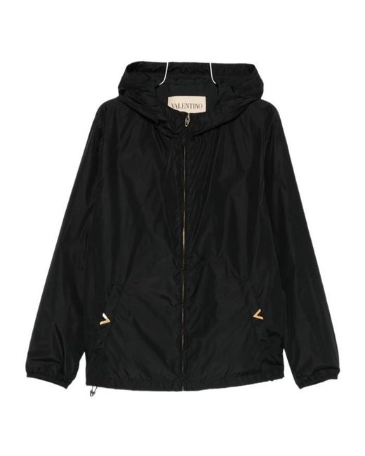 Valentino Black Hooded Jacket for men