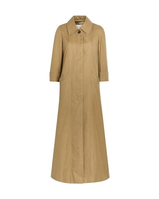 Dries Van Noten Natural Cotton Trench Coat
