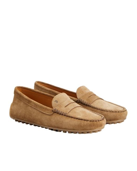 Tod's Brown Gommino Slip-On Loafers
