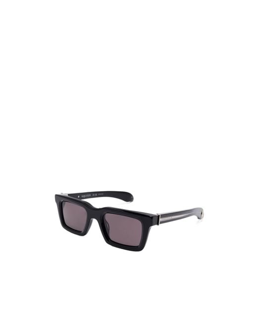 McQueen White Eyewear Square Frame Sunglasses for men