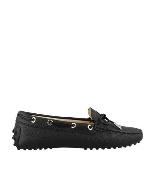 Tod's Black Gommino Slip-On Loafers