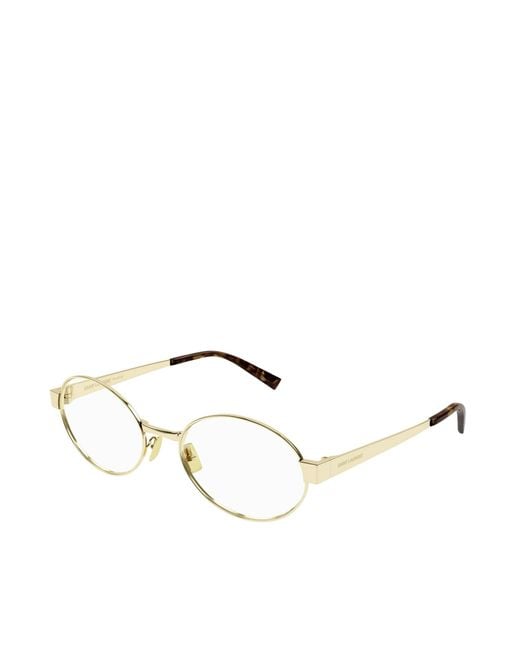 Saint Laurent Multicolor Eyewear Oval Frame Glasses