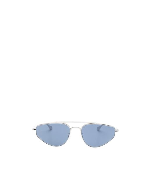Jil Sander Blue Geometric Frame Sunglasses for men