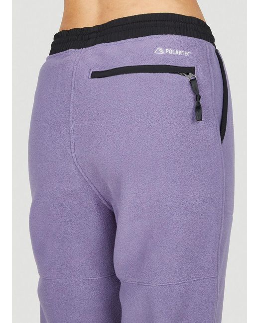 The North Face Purple Denali Color-Block Track Pants