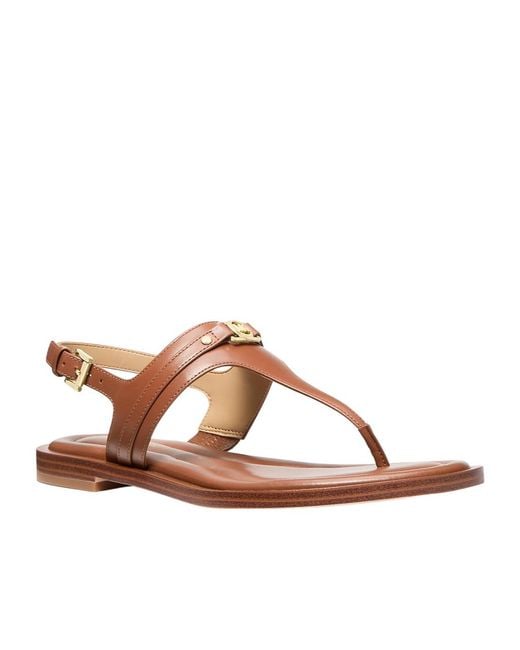 Michael Kors Brown Michael Mandy Thong Sandals