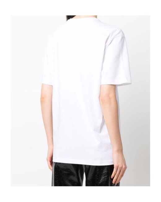 McQueen White Nature-Print Cotton T-Shirt