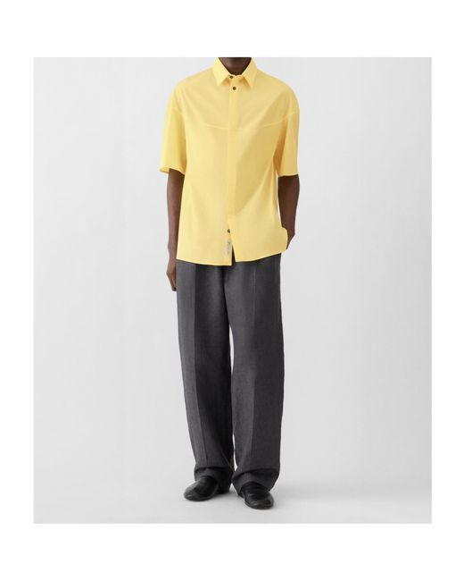 Jacquemus Yellow Atelier Short-Sleeve Shirt for men