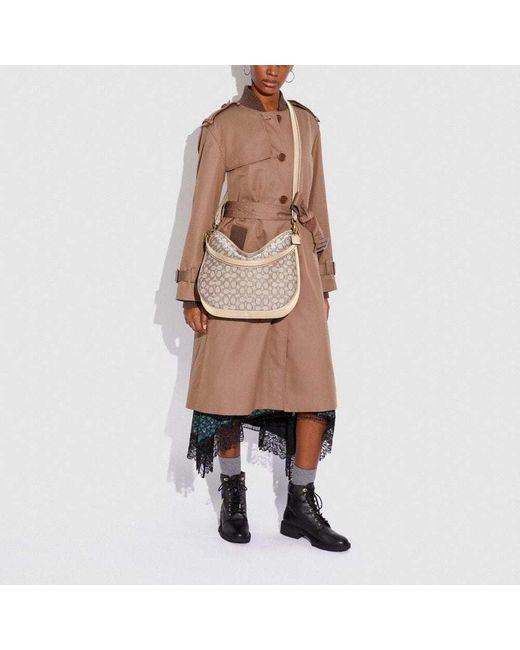 COACH Gray Logo Top-Handle Tote