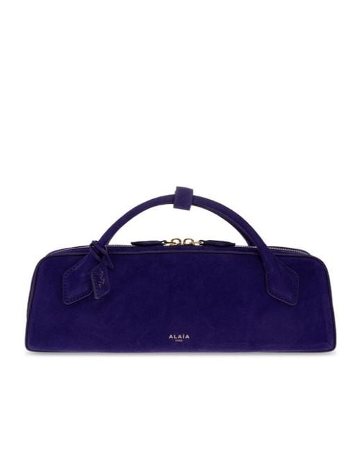 Alaïa Blue Teckel Zippered Tote