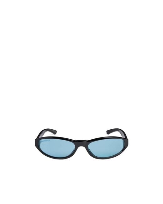 Balenciaga Blue Neo Round Sunglasses