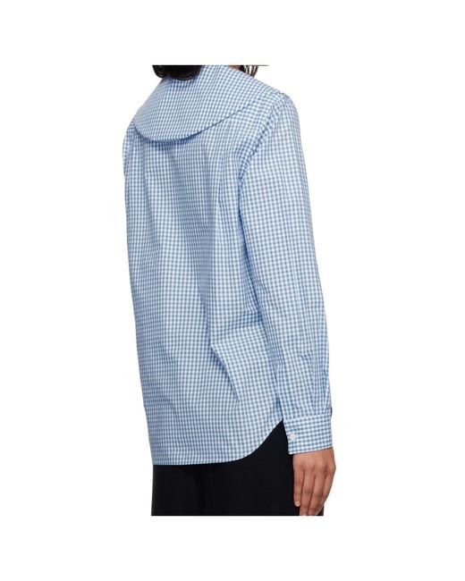 Comme des Garçons Blue Plaid Shirt