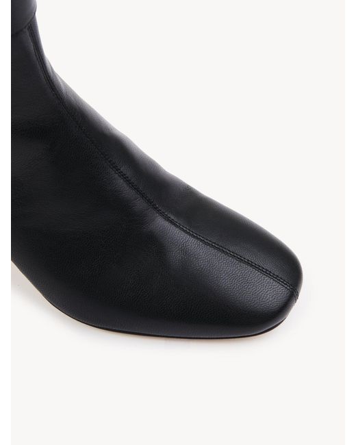 Chloé Black Chloé Alizè Zip Detailed Ankle Boots